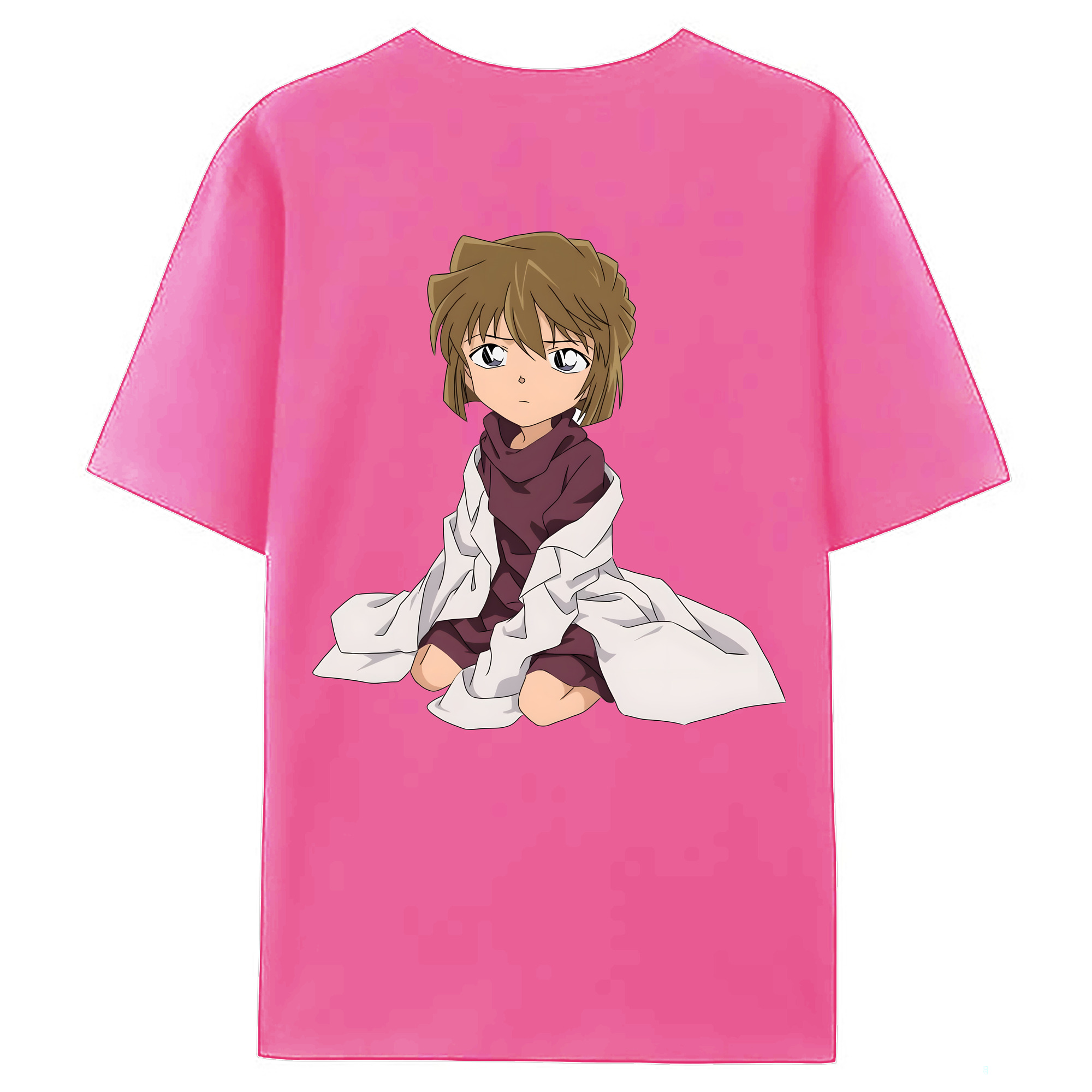 （画像用） 名探偵コナン 灰原 哀 はいばら あい Detective Conan Anita Hailey、Vi Graythorn Haibara Ai レディース半袖Tシャツ(バックプリント)